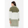 Pletený olivový kardigan