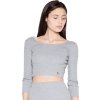 Dámský set top s širokým výstřihem + sukně VT032 Grey