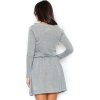 Tmavě šedé bavlněné šaty M334 Dark grey