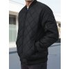 Pánská prošívaná černá bomber bunda