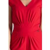 Červený elegantní overal K496 Red (Velikost M)