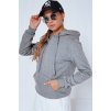 Antracitová basic dámská mikina