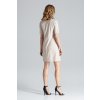 Béžové šaty s výstřihem M634 Beige