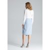 Modrá skládaná sukně M629 Light Blue