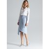 Modrá skládaná sukně M629 Light Blue
