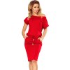 Červené sportovní šaty s krátkým rukávem MANUEL