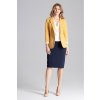 Hořčicové dámské sako