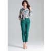 Zelené elegantní kalhoty