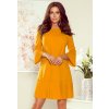 Hořčicové dámské šaty CRISTINA
