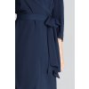 Basic šaty s přeloženým výstřihem M680 Navy
