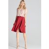 Skládaná sukně M675 Deep Red
