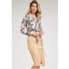 Béžová midi sukně M697 Beige (Velikost S)