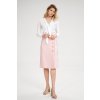 Světle růžová midi sukně M697 Pink