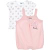 Disney Minnie Mouse dívčí růžový set tričko+overálek