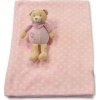 Dívčí růžová souprava deka + medvídek