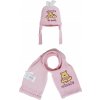 Medvídek PÚ Zimní růžový set pro holčičky