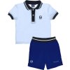 modro-bílý chlapecký set kraťasy + tričko