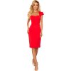 Červené šaty s výstřihem DIANA
