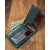 Pánská zelená kožená peněženka Forever Young F003