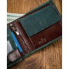 Pánská zelená kožená peněženka Forever Young F003