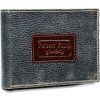 Pánská šedá kožená peněženka Forever Young F011