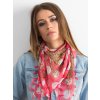 Korálový dámský šátek se vzory