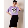 Fialové dámské tričko s motivem Dívky