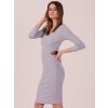 Dámské šedé šaty