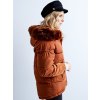 Dámská hnědá zimní bunda