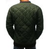 Pánská prošívaná zelená bomber bunda