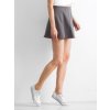 Šedá dámská sukně krátká