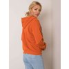Oranžová dámská mikina na zip