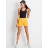 Dámské žluté šortky s vázáním v pase