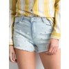 Dámské světle modré džínové šortky s perlami