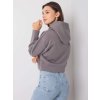 Dámská šedá mikina do pasu