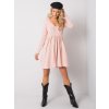Pudrové dámské šaty