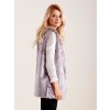 Šedá dámská chlupatá vesta