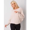 Pudrový dámský svetr