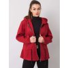Červená dámská bunda s kapucí