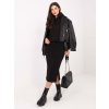Černá dámská souprava mikiny a sukně