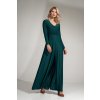 Tmavě zelené dlouhé šaty