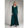 Tmavě zelené dlouhé šaty