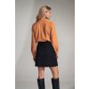 Karamelová dámská elegantní halenka