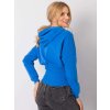Modrá dámská mikina  kapucí