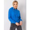 Modrá dámská mikina  kapucí
