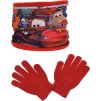 Disney Cars červený nákrčník + rukavice