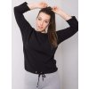 Černá dámská halenka s vázáním v pase (Velikost 2XL)