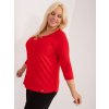Červená dámská halenka (Velikost 3XL)