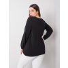 Černé dámské tričko s dlouhým rukávem