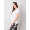 Bílé dámské tričko s krátkým rukávem